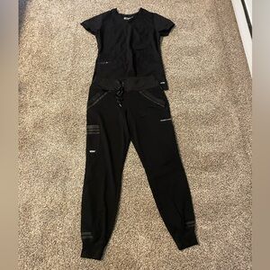Greys anatomy scrubs black, size small